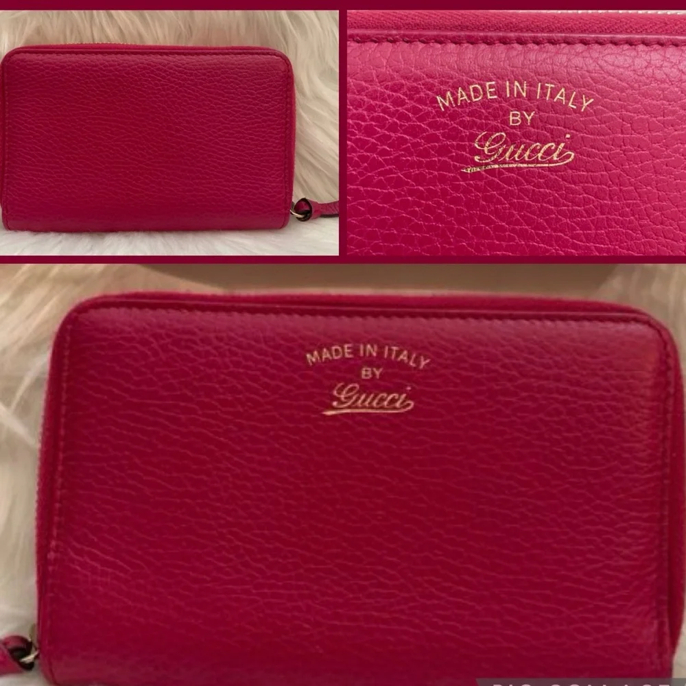 GUCCI💥
Fuchsia Leather Zip Wallet - Picture 2 of 9